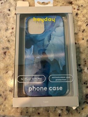 heyday Blue Marble iPhone 12 Pro Max Antimicrobial Phone Case